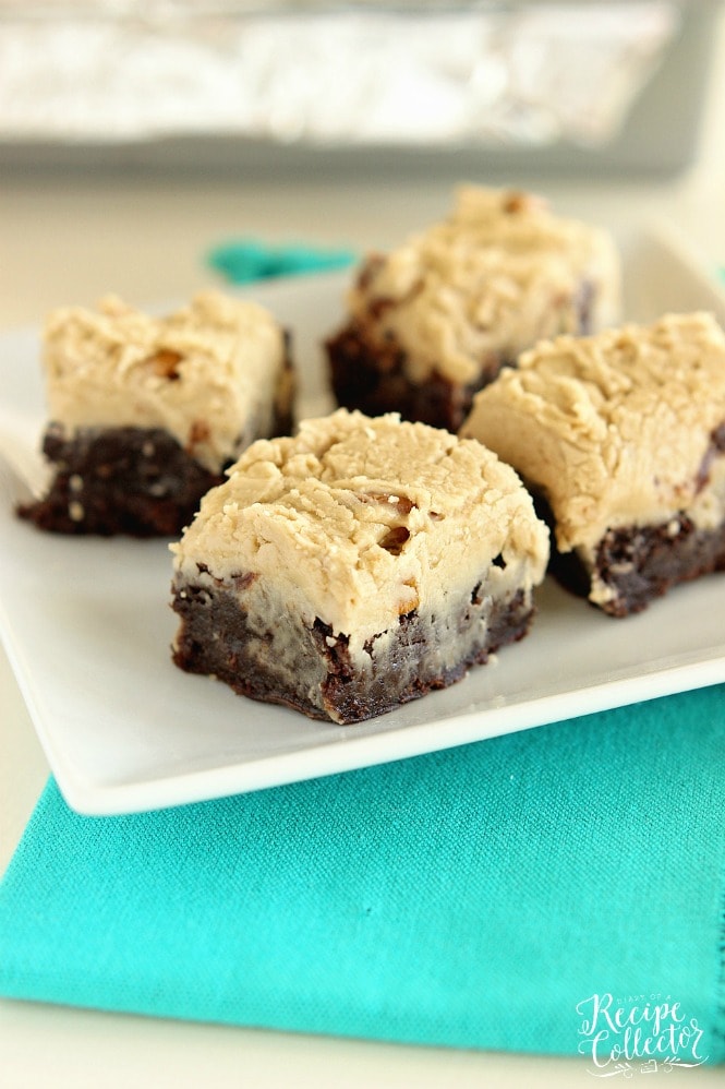 Praline Brownies - Decadent fudge brownies topped with a perfect praline icing!