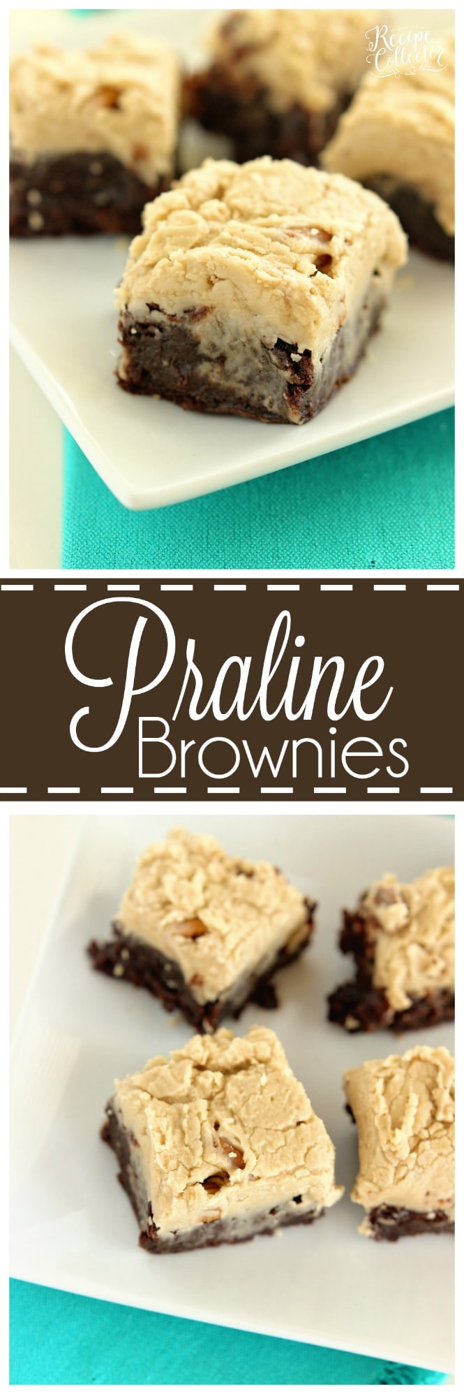 Praline Brownies - Decadent fudge brownies topped with a perfect praline icing!