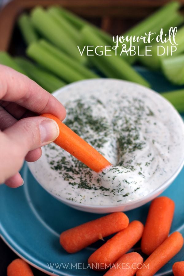 Weekly Family Meal Plan - Yogurt Dill Vegetable Dip