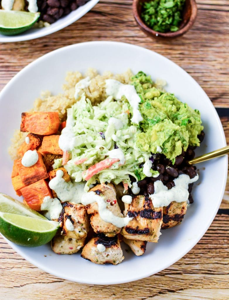 Weekly Family Meal Plan - Cuban Chicken Quinoa Bowls