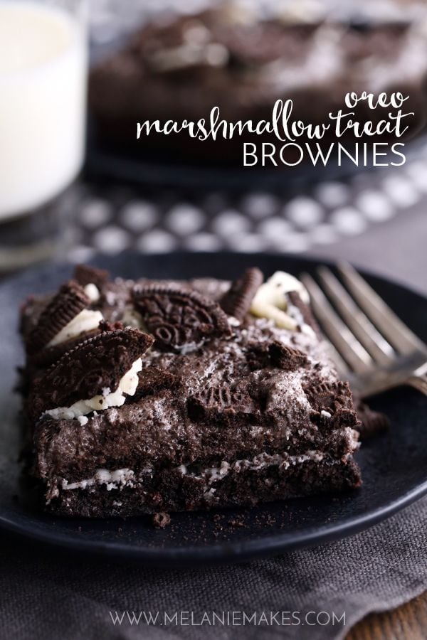 Weekly Family Meal Plan - Oreo Marshmallow Treat Brownies