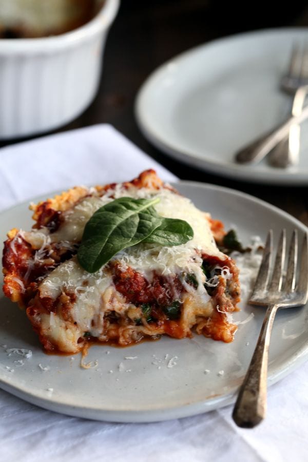 Weekly Family Meal Plan - Quick and Easy Ravioli and Spinach Lasagna
