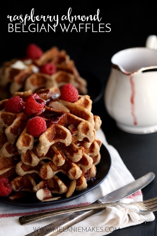 raspberry-almond-belgian-waffles