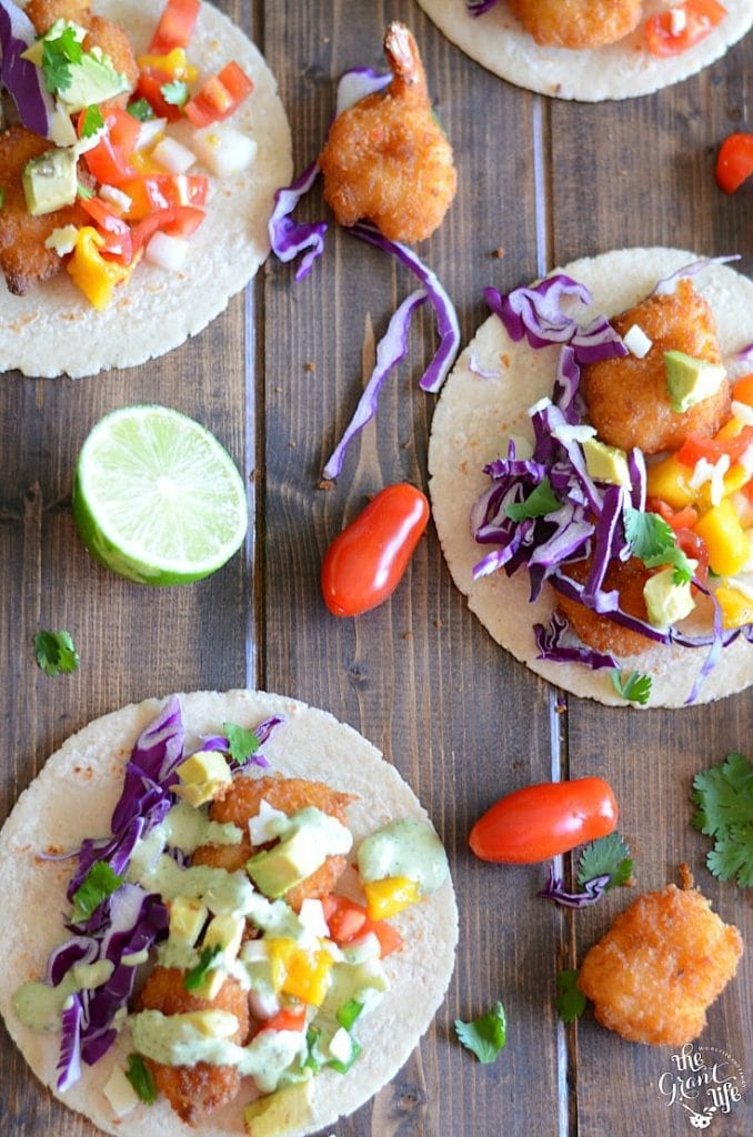 Weekly Family Meal Plan -Mango Shrimp Tacos