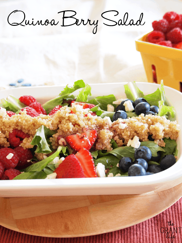 Weekly Family Meal Plan - Quinoa Berry Salad