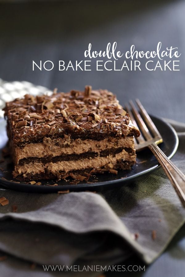 Weekly Family Meal Plan - Double Chocolate No Bake Eclair Cake