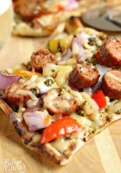 Grilled Sausage and Pepper Pizza