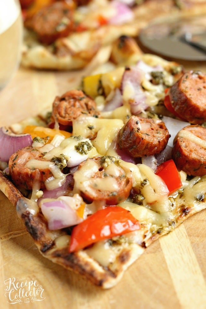 Pizza Cousins' Sicilian Pizza with Italian Hot Sausage, Peppers