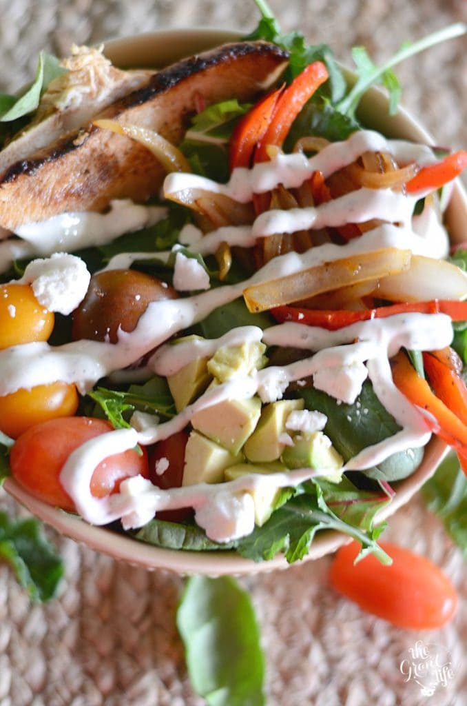Weekly Family Meal Plan - Chicken Fajita Salad