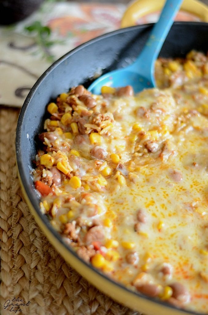 Weekly Family Meal Plan - Mexican Rice Skillet