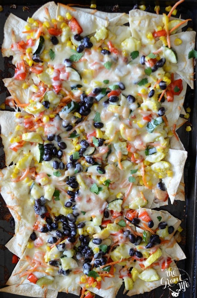 Weekly Family Meal Plan - Roasted Veggie Nachos