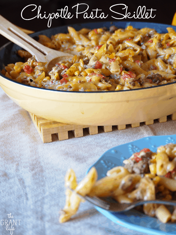 Weekly Family Meal Plan - Chipotle Pasta Skillet