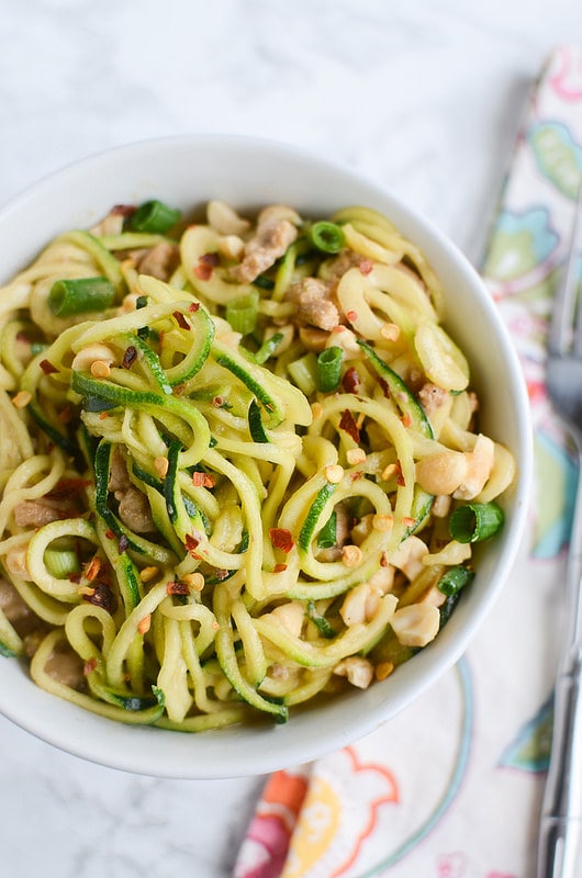 Weekly Family Meal Plan - Dan Dan Zucchini Noodles