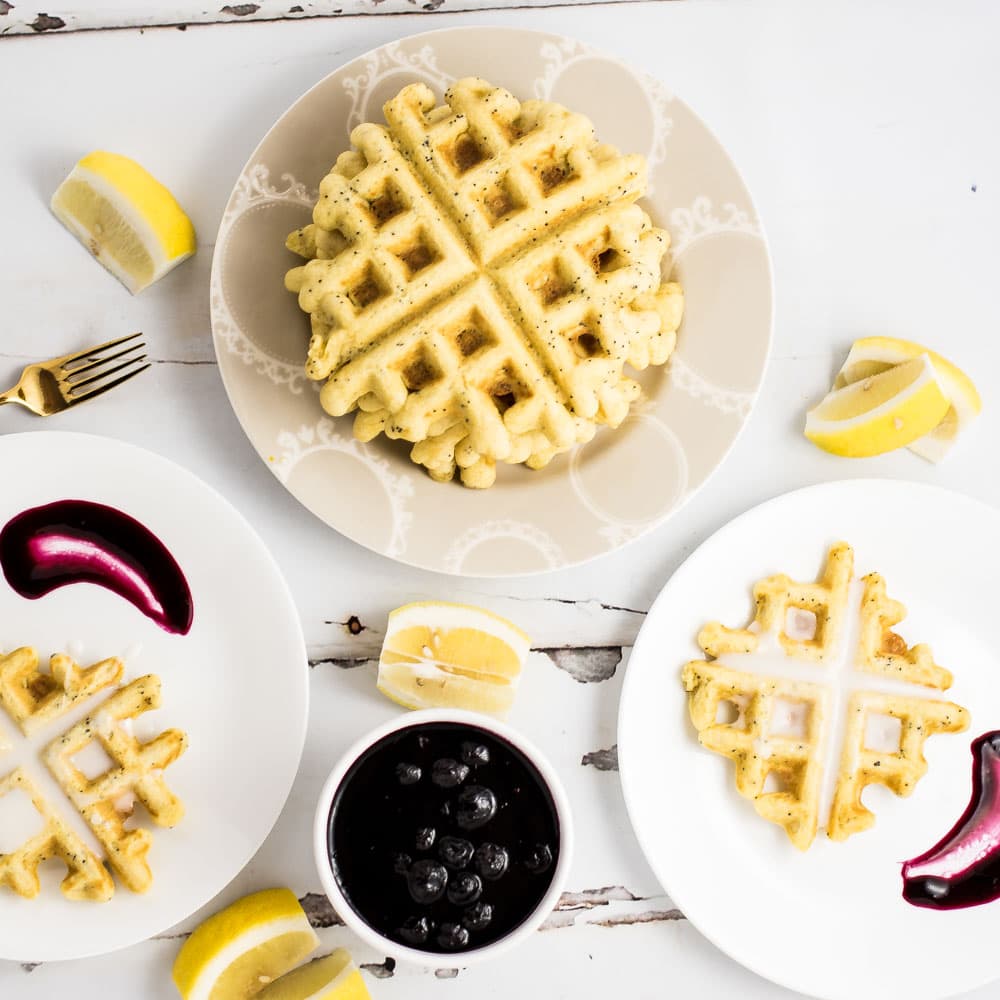 Weekly Family Meal Plan - Lemon Poppyseed Waffles