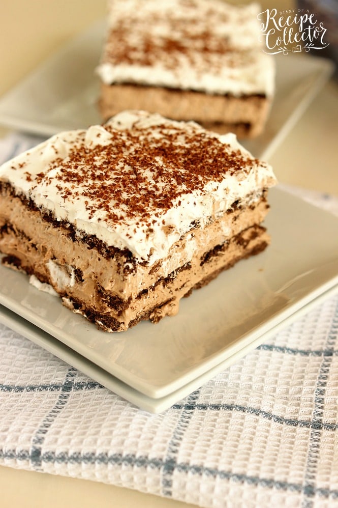 This No-Bake Nutella Eclair Cake is a quick and easy make-ahead dessert idea! Plus it's made with only 4 ingredients!