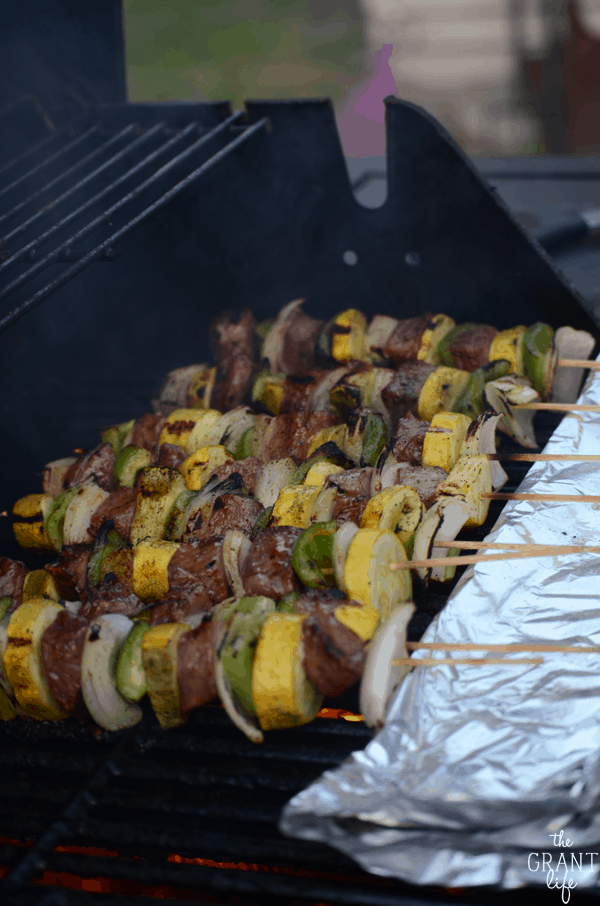 Weekly Family Meal Plan - Italian Steak Kebobs