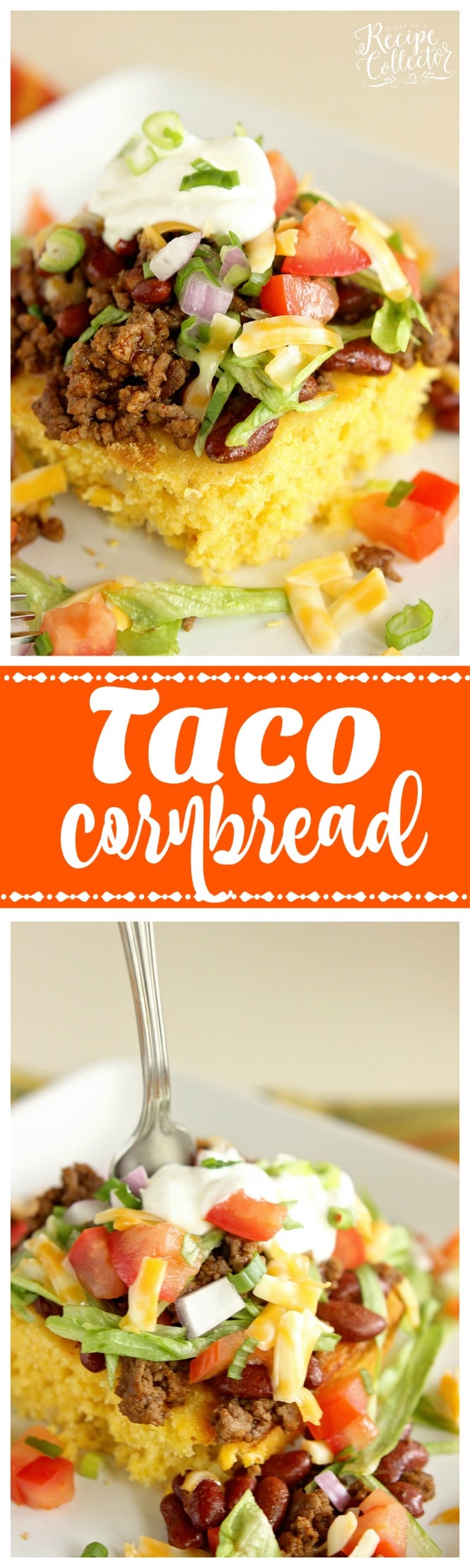 Taco Cornbread - Change up your taco night using cornbread for a delicious new twist!