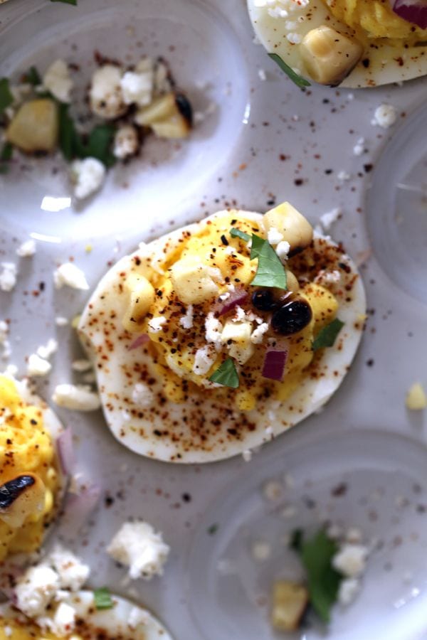 Weekly Family Meal Plan - Mexican Street Corn Deviled Eggs