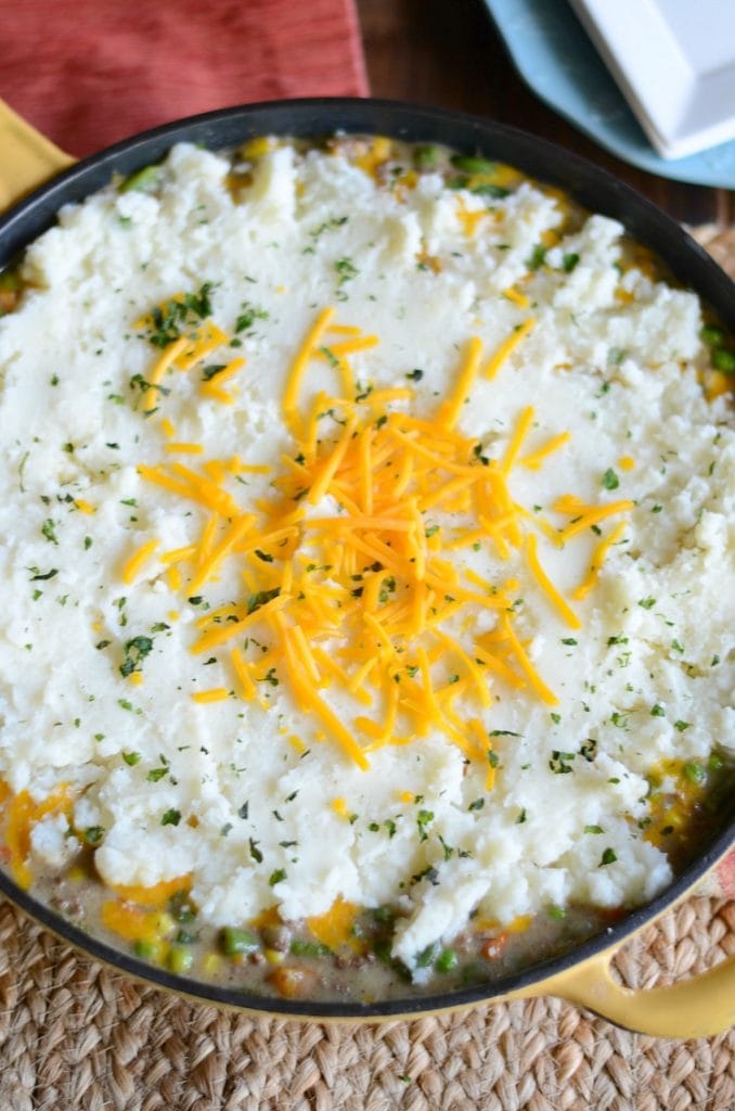 Weekly Family Meal Plan - Easy Skillet Shepherd's Pie 