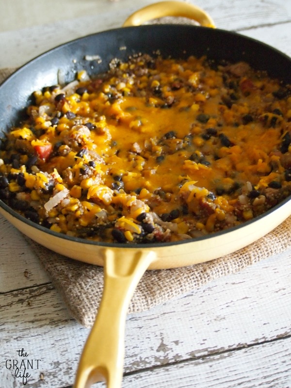 Weekly Family Meal Plan - Chipotle Quinoa Skillet 
