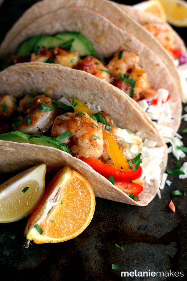 Weekly Family Meal Plan - Rosemary Citrus Shrimp Tacos