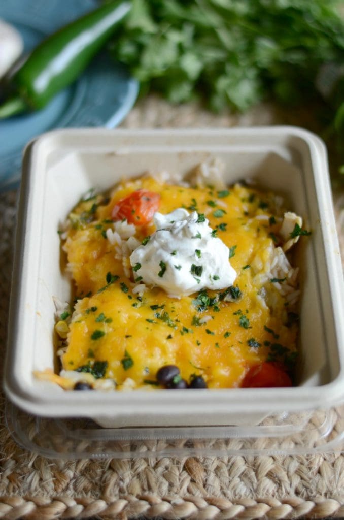 Weekly Family Meal Plan - Chicken Rice Taco Casserole