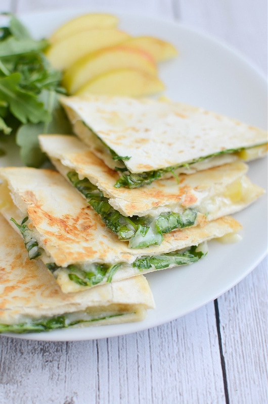 Weekly Family Meal Plan - Apple & Brie Quesadillas