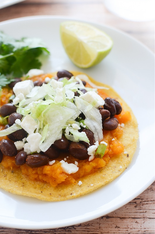Weekly Meal Plan - Butternut Squash and Black Bean Tostadas