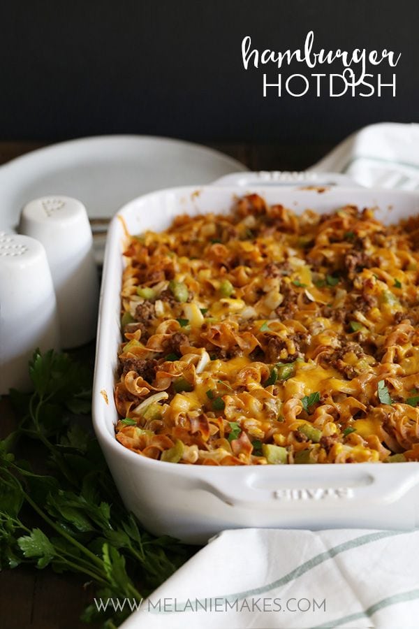 Weekly Family Meal Plan - Hamburger Hotdish