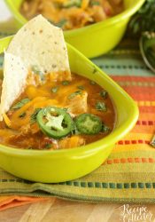 Slow Cooker King Ranch Chicken Soup