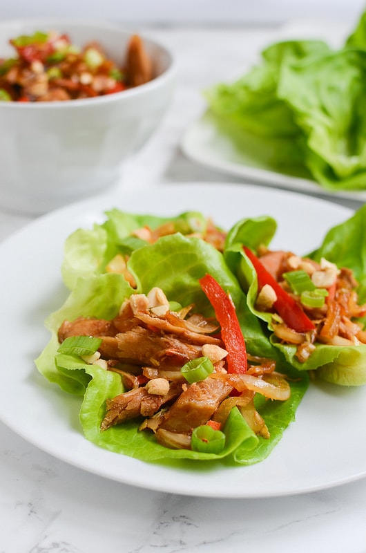 Weekly Family Meal Plan - Mu Shu Pork Lettuce Wraps