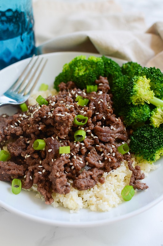 Weekly Family Meal Plan - Paleo Korean Beef Bowls