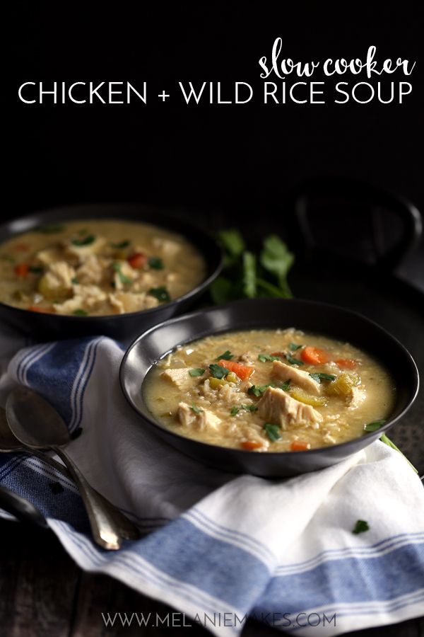 Weekly Family Meal Plan - Slow Cooker Chicken & Wild Rice Soup
