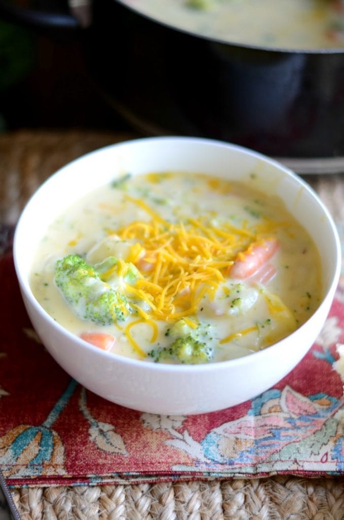 Weekly Menu Plan - Cheesy Vegetable Soup