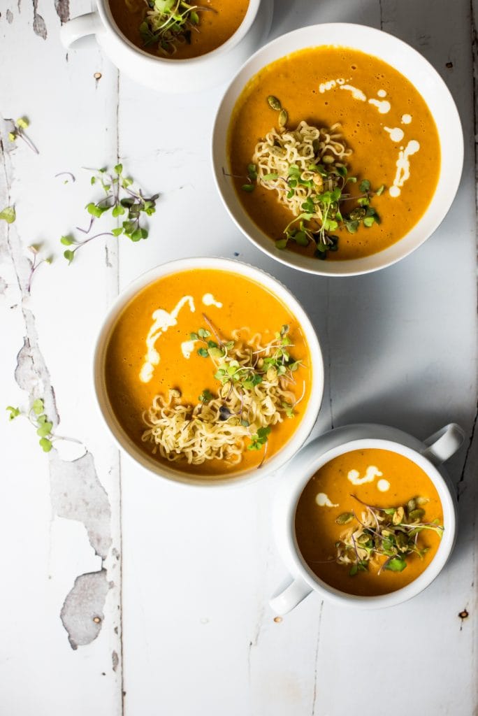 Weekly Family Meal Plan - Ramen Noodle Butternut Squash Tomato Soup