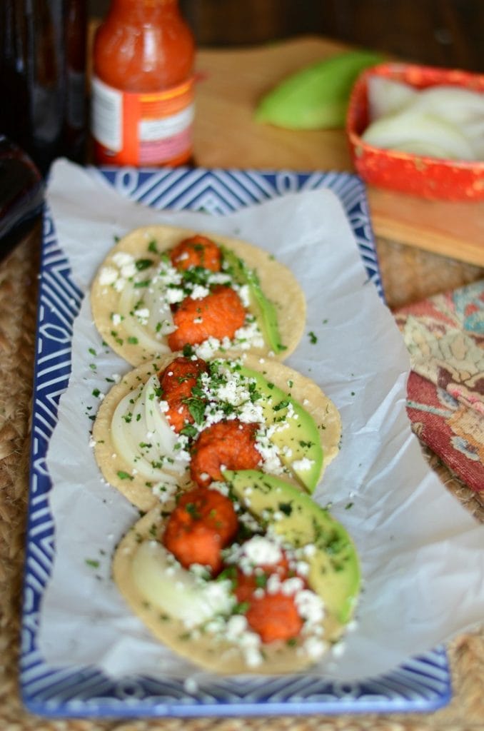 Buffalo Chicken Street Tacos