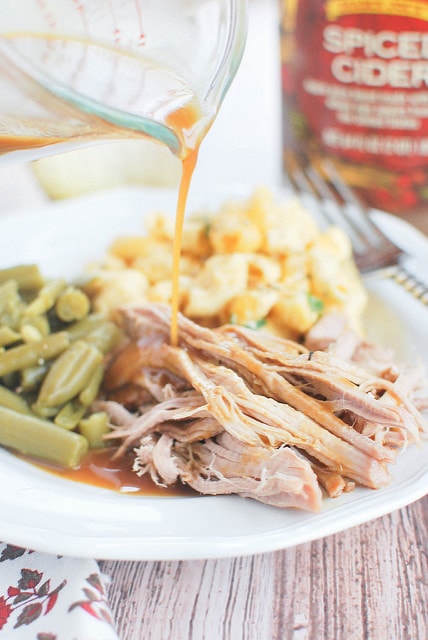 Slow Cooker Apple Cider Braised Pork