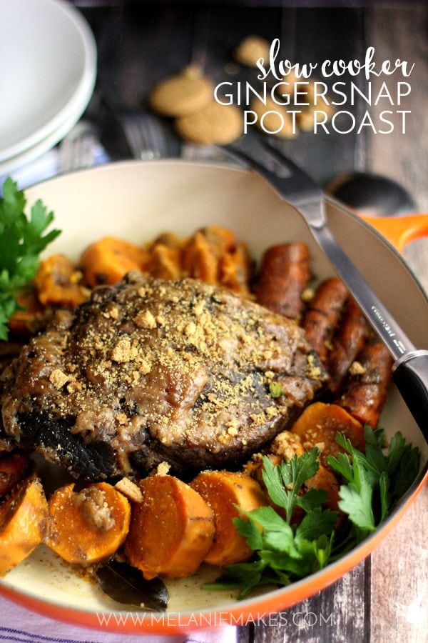 Slow Cooker Gingersnap Pot Roast