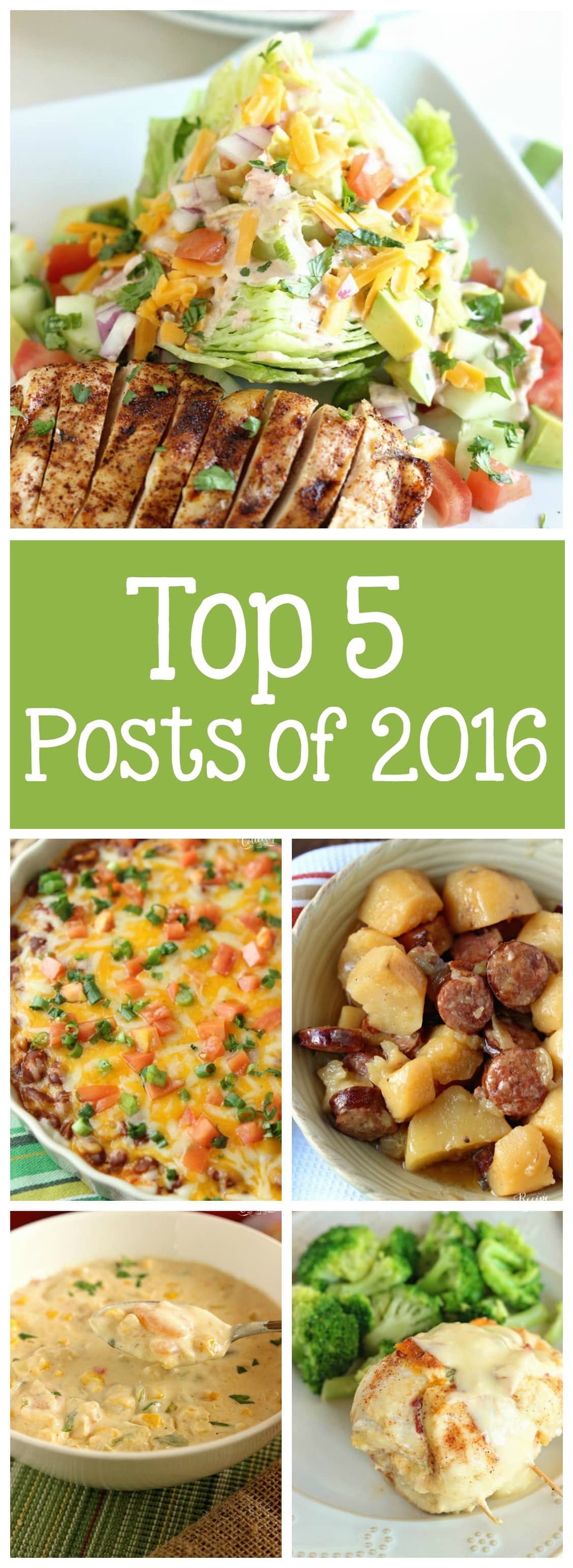 Top Posts of 2016 - A look back at the recipes you loved!