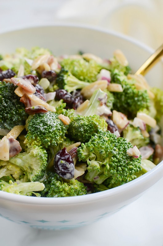 Cranberry & Almond Broccoli Salad