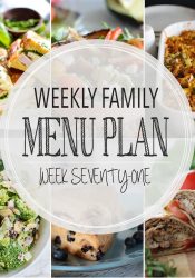 Weekly Family Meal Plan #71