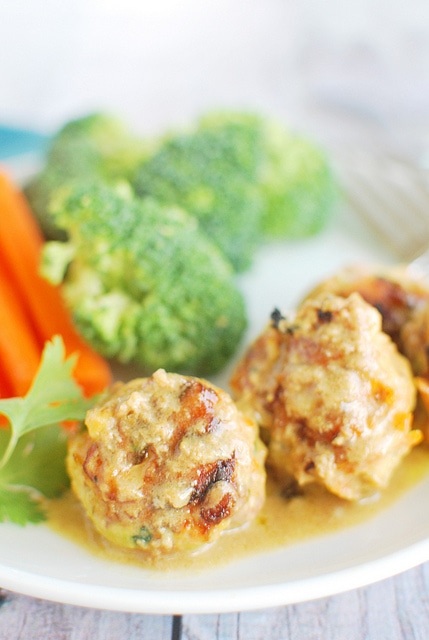 Thai Pork Veggie Meatballs