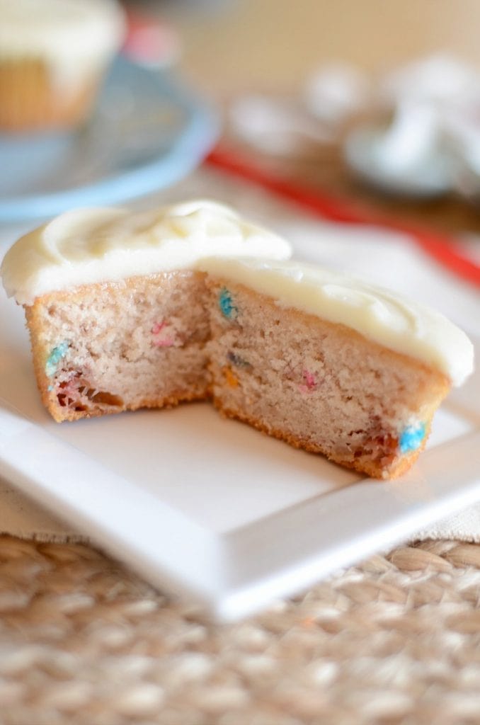 Strawberry Funfetti Cupcakes