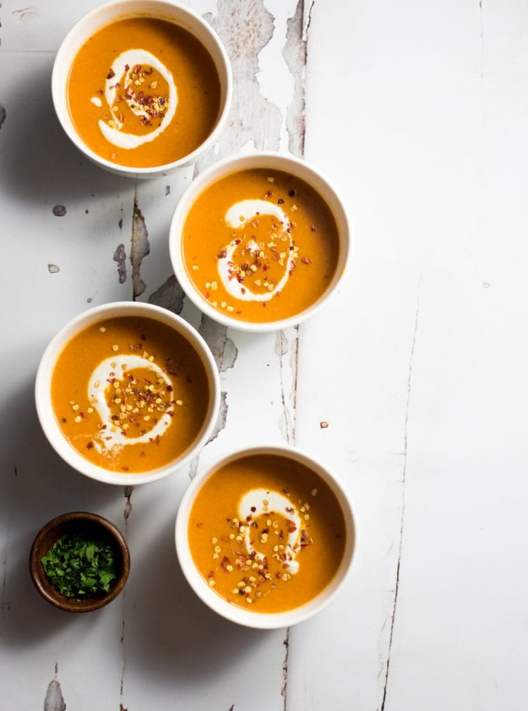 Creamy Cashew and Curried Tomato Soup