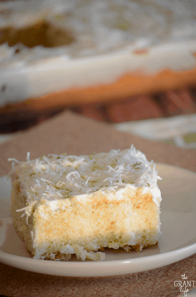 Key Lime Pie Poke Cake