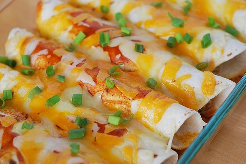 Cream Cheese Chicken Enchiladas