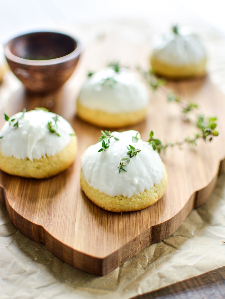 Cornmeal Olive Oil Cookies with Lemon and Thyme