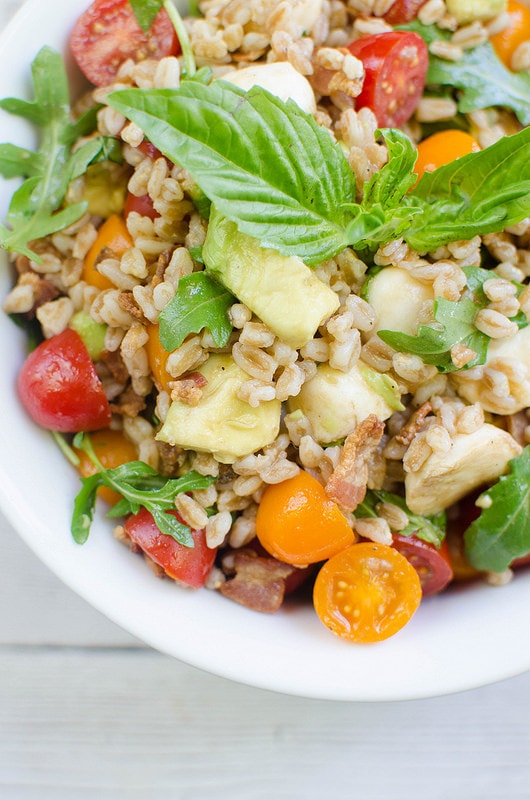 Farro Caprese Salad