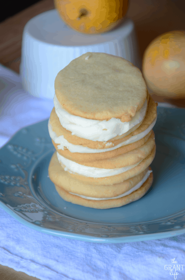 Lemon Buttercream Sandwich Cookies