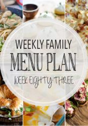 Weekly Family Meal Plan #83